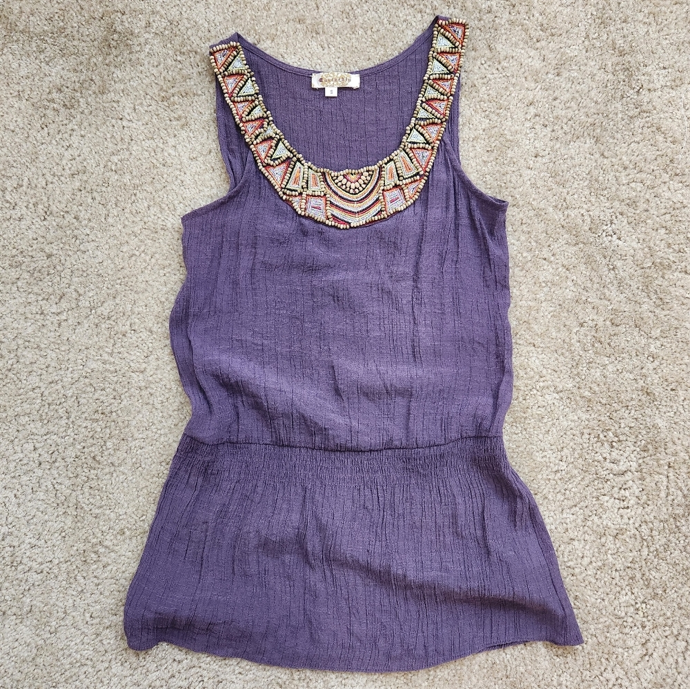 Marineblu Tank Top Boho